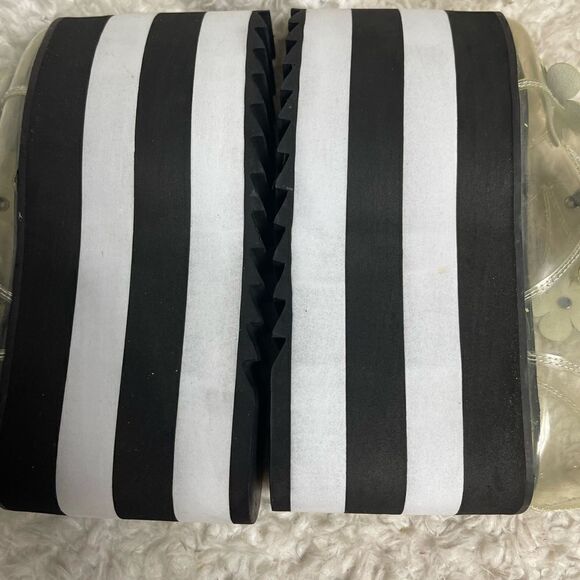 Clear Floral Platform Heeled Boots - Picture 9 of 14